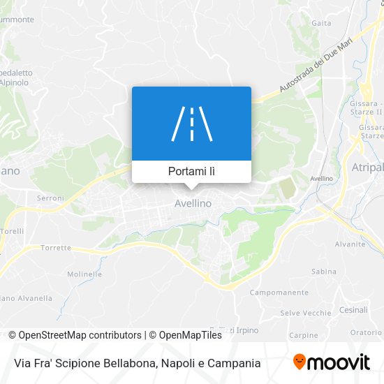 Mappa Via Fra' Scipione Bellabona