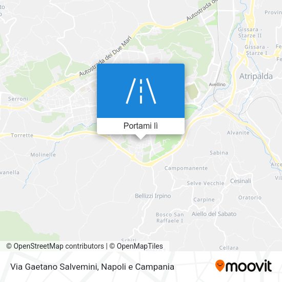 Mappa Via Gaetano Salvemini