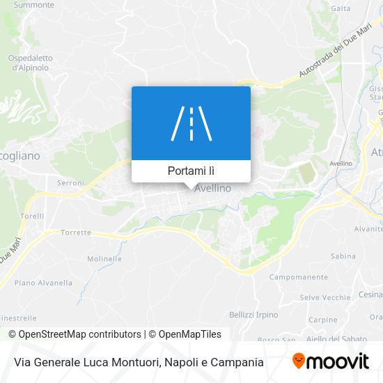 Mappa Via Generale Luca Montuori