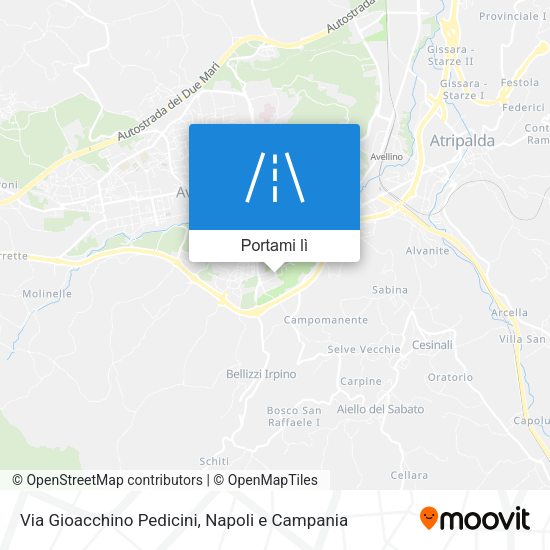 Mappa Via Gioacchino Pedicini