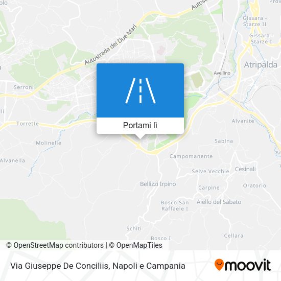 Mappa Via Giuseppe De Conciliis