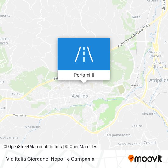Mappa Via Italia Giordano