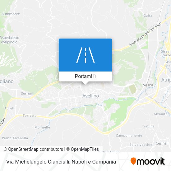 Mappa Via Michelangelo Cianciulli