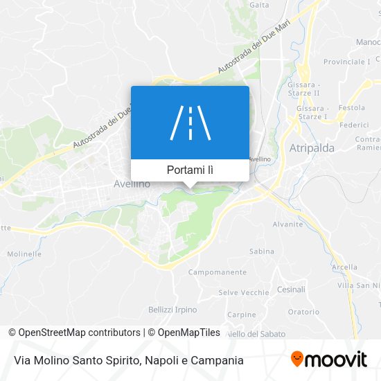 Mappa Via Molino Santo Spirito