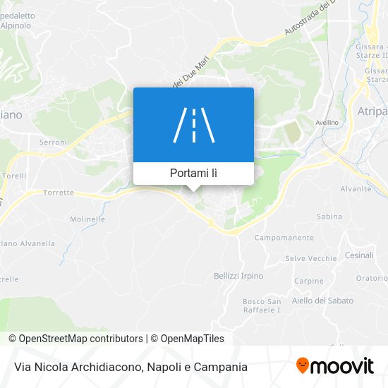 Mappa Via Nicola Archidiacono