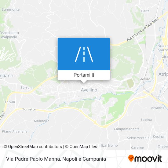 Mappa Via Padre Paolo Manna