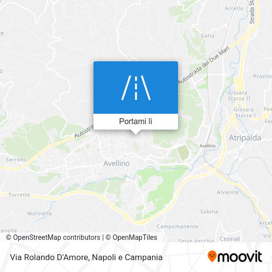 Mappa Via Rolando D'Amore