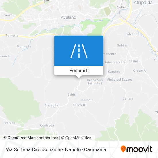 Mappa Via Settima Circoscrizione