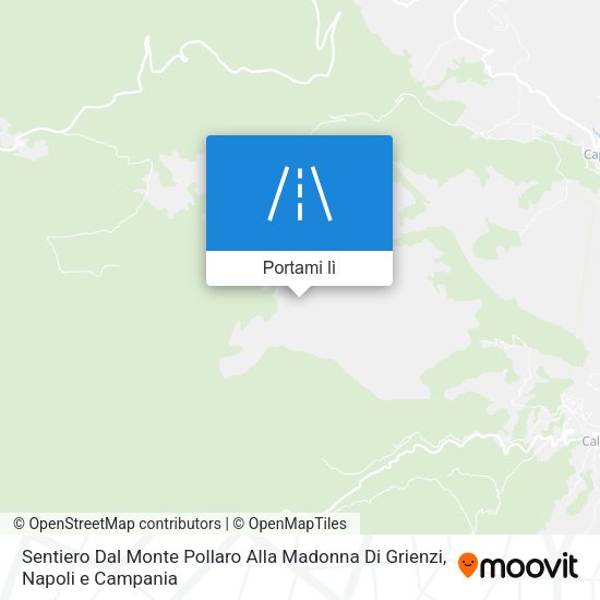 Mappa Sentiero Dal Monte Pollaro Alla Madonna Di Grienzi