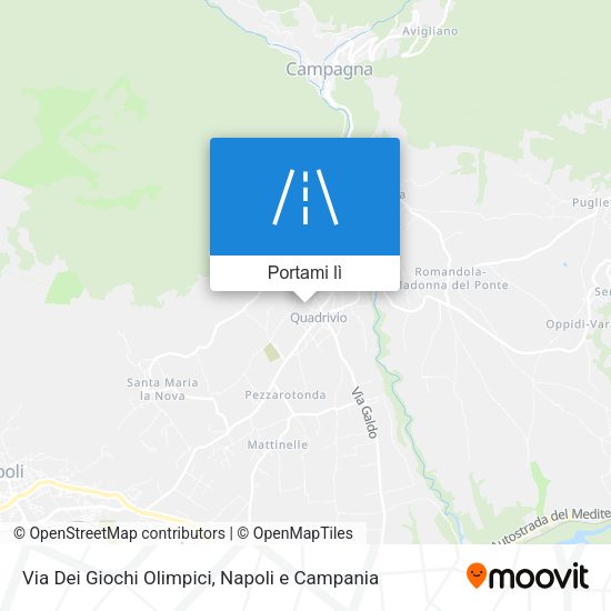 Mappa Via Dei Giochi Olimpici