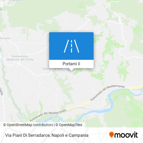 Mappa Via Piani Di Serradarce