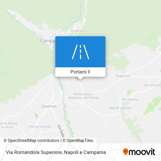 Mappa Via Romandola Superiore