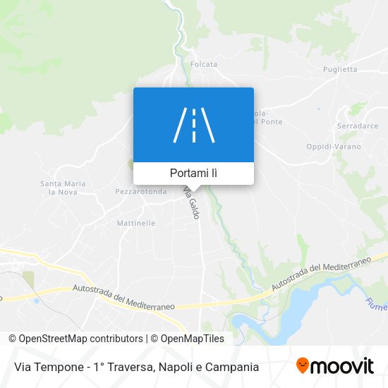 Mappa Via Tempone - 1° Traversa