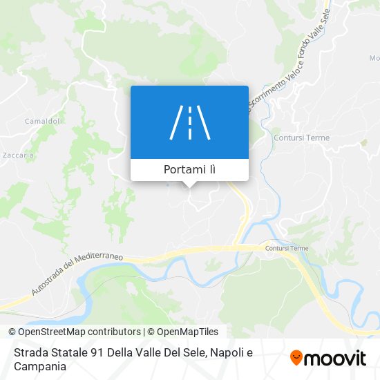 Mappa Strada Statale 91 Della Valle Del Sele