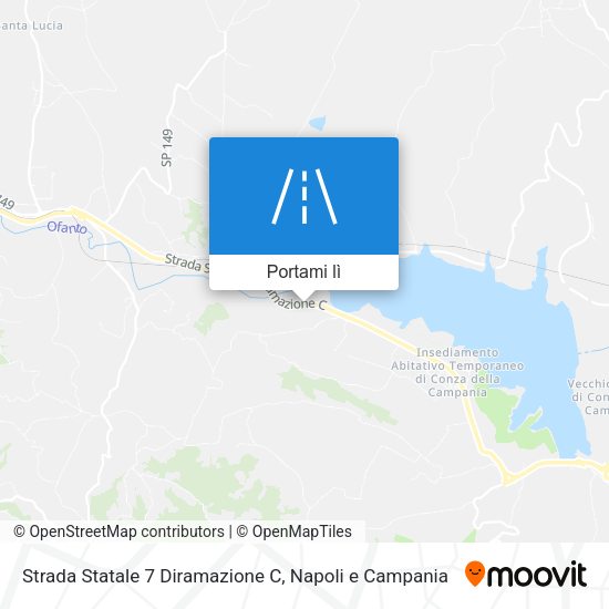 Mappa Strada Statale 7 Diramazione C