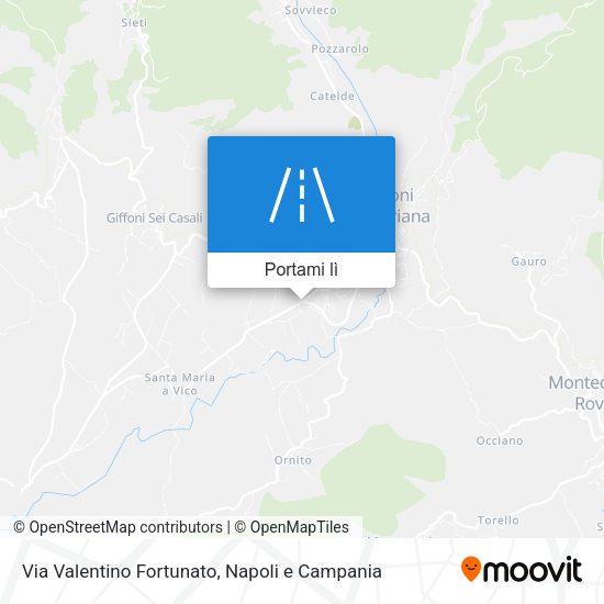 Mappa Via Valentino Fortunato
