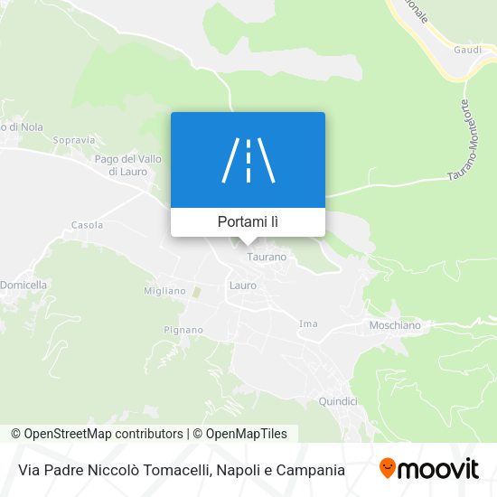 Mappa Via Padre Niccolò Tomacelli