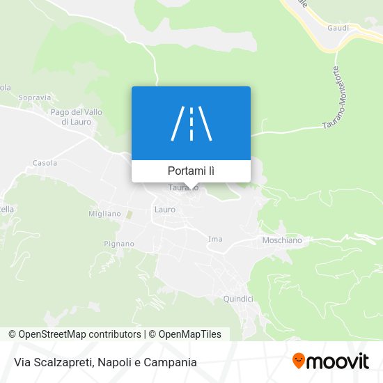 Mappa Via Scalzapreti