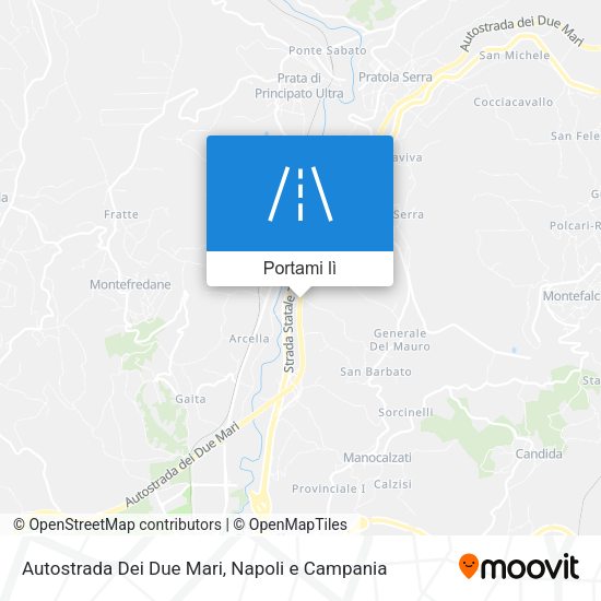 Mappa Autostrada Dei Due Mari