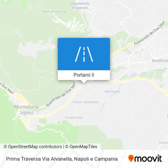 Mappa Prima Traversa Via Alvanella