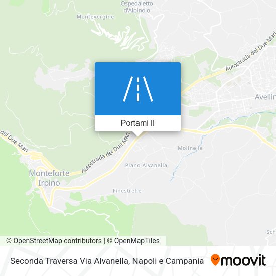 Mappa Seconda Traversa Via Alvanella