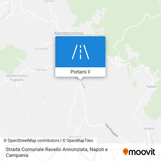 Mappa Strada Comunale Ravello Annunziata