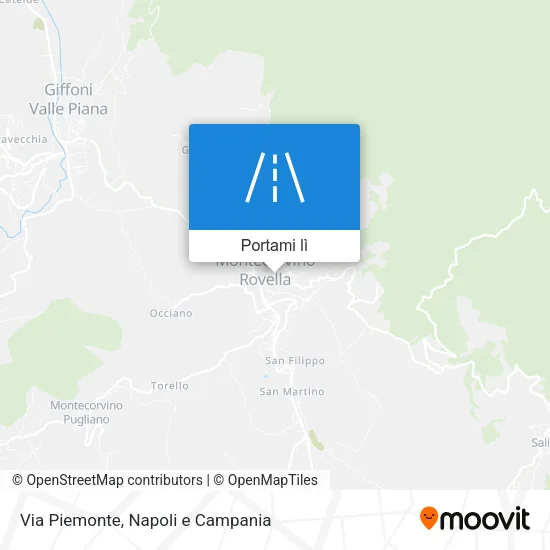 Mappa Via Piemonte