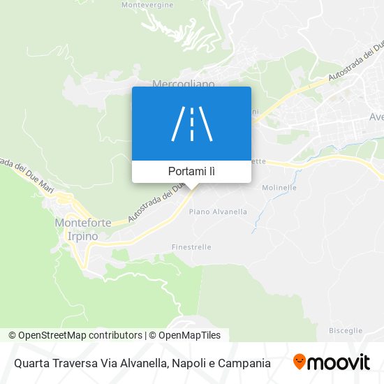 Mappa Quarta Traversa Via Alvanella