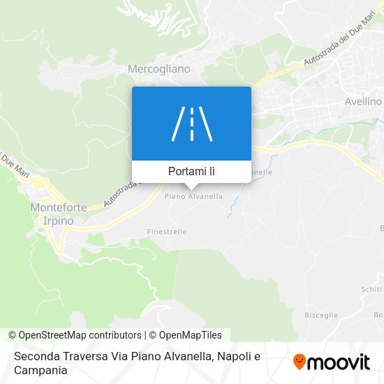 Mappa Seconda Traversa Via Piano Alvanella