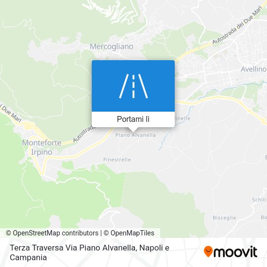 Mappa Terza Traversa Via Piano Alvanella