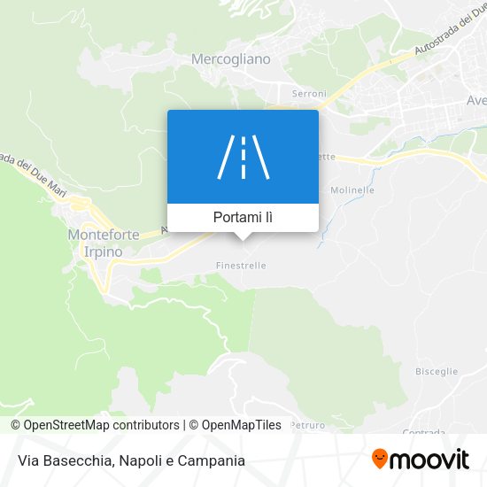 Mappa Via Basecchia
