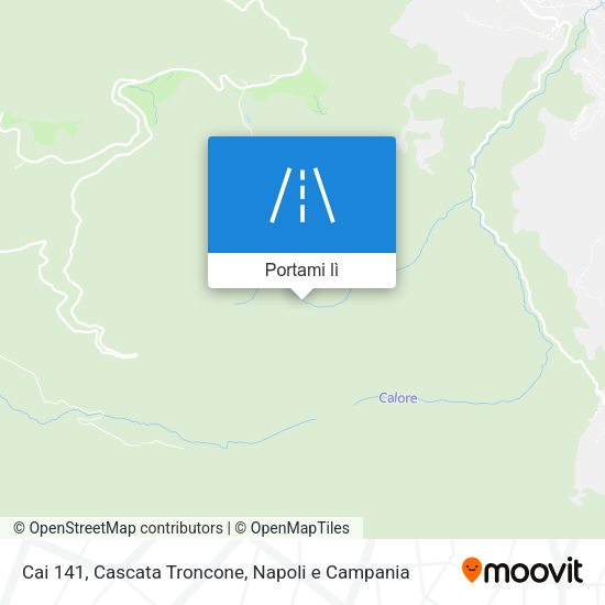 Mappa Cai 141, Cascata Troncone