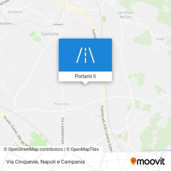 Mappa Via Cinquevie