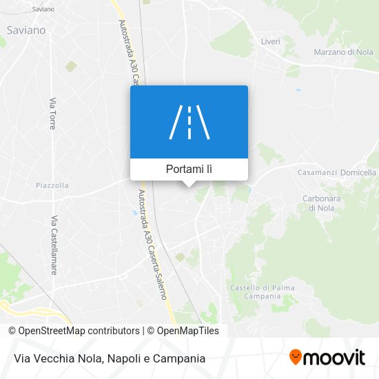Mappa Via Vecchia Nola