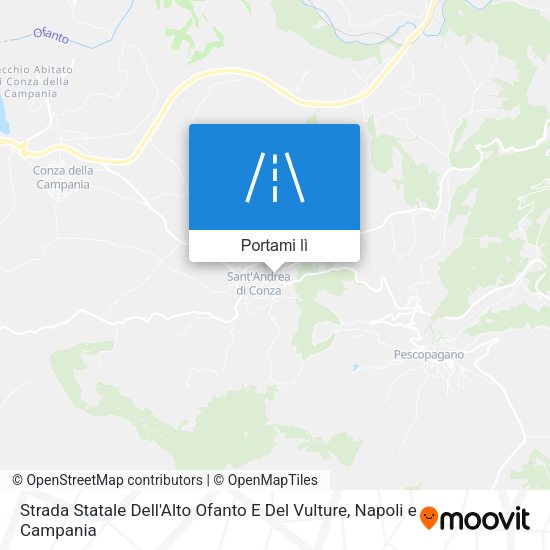 Mappa Strada Statale Dell'Alto Ofanto E Del Vulture