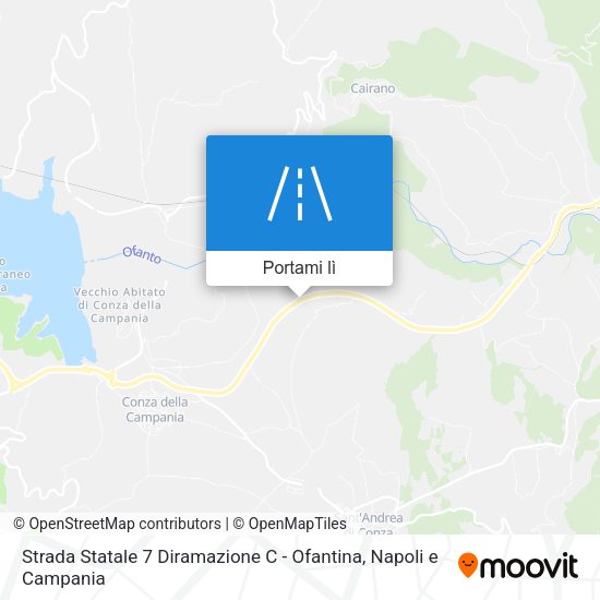 Mappa Strada Statale 7 Diramazione C - Ofantina