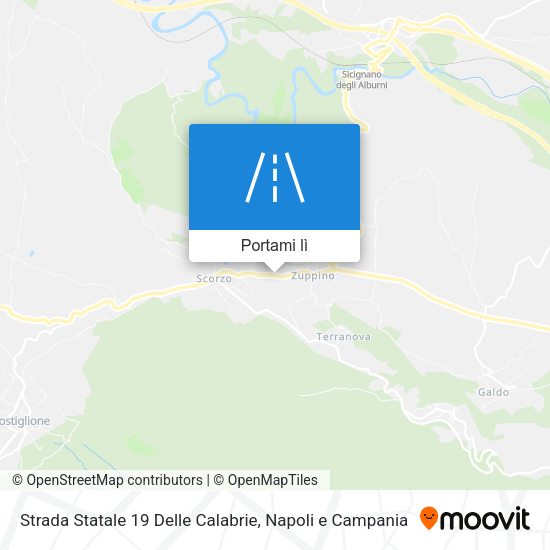 Mappa Strada Statale 19 Delle Calabrie