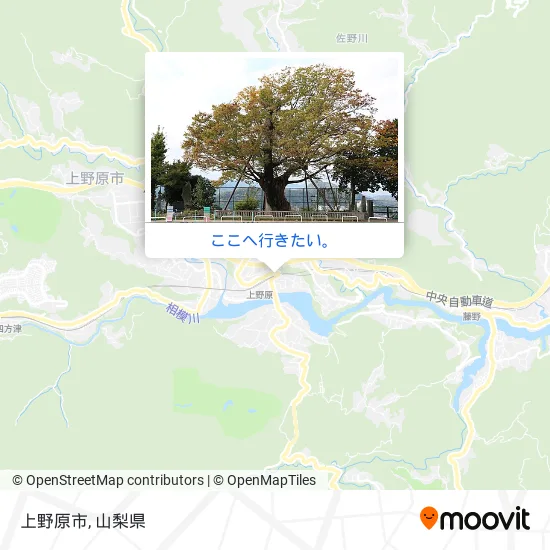 上野原市地図