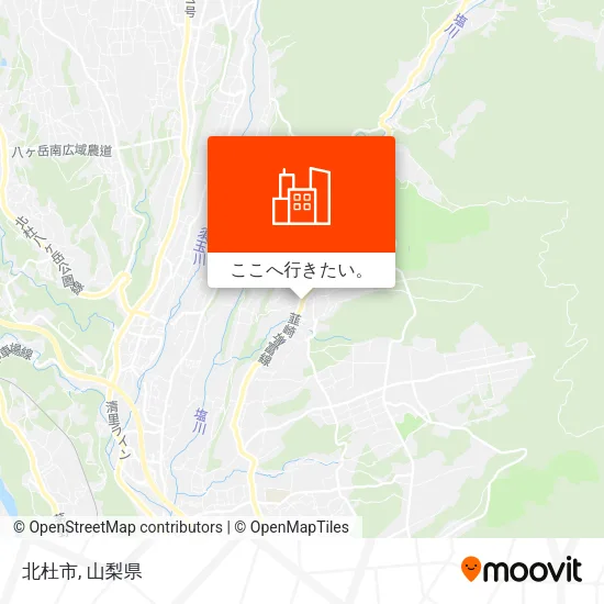 北杜市地図