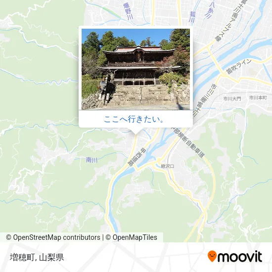 増穂町地図