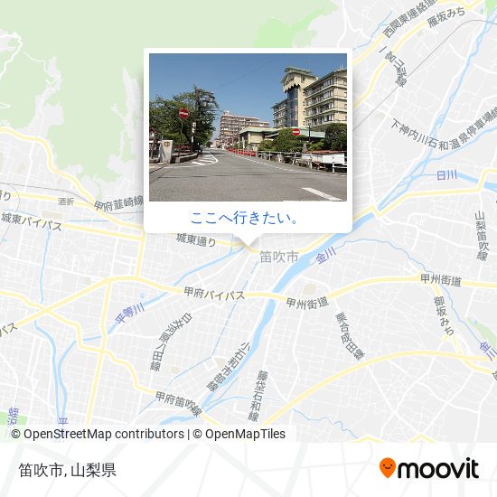 笛吹市地図