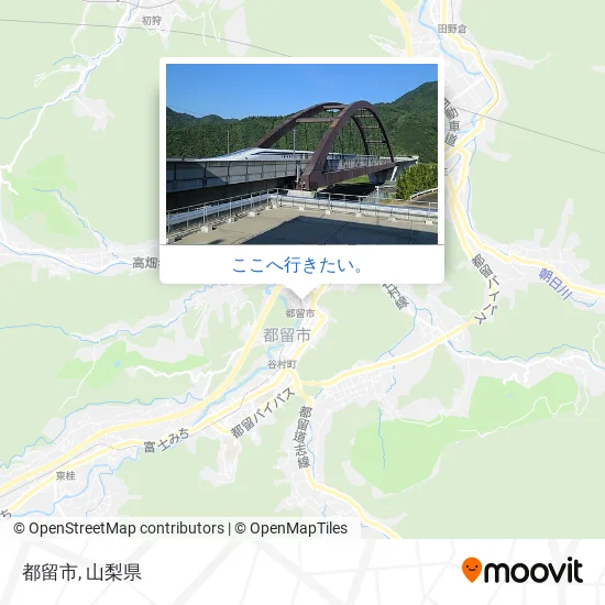 都留市地図
