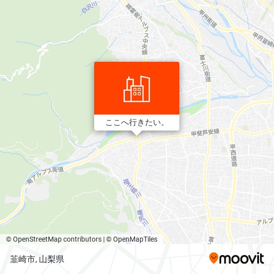 韮崎市地図