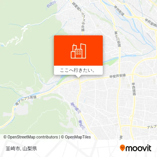 韮崎市地図
