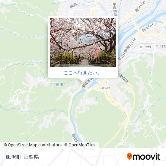 鰍沢町地図