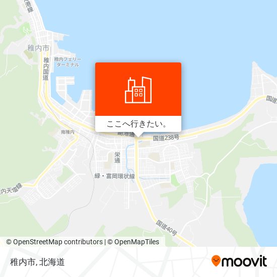 稚内市地図