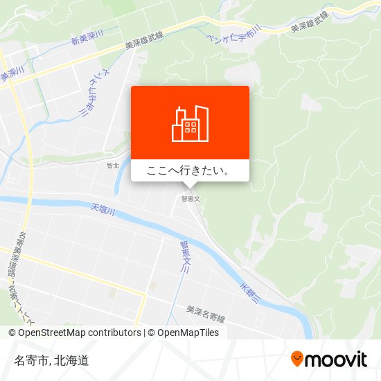 名寄市地図
