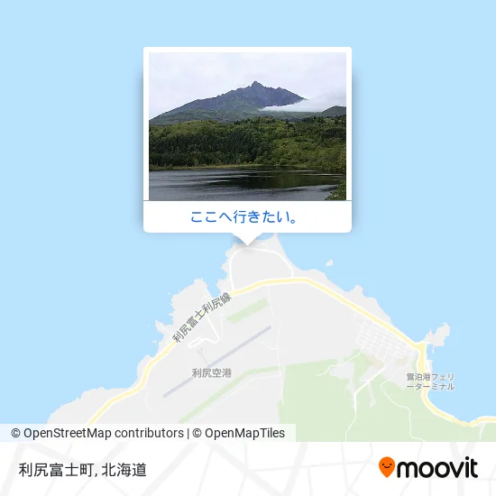 利尻富士町地図