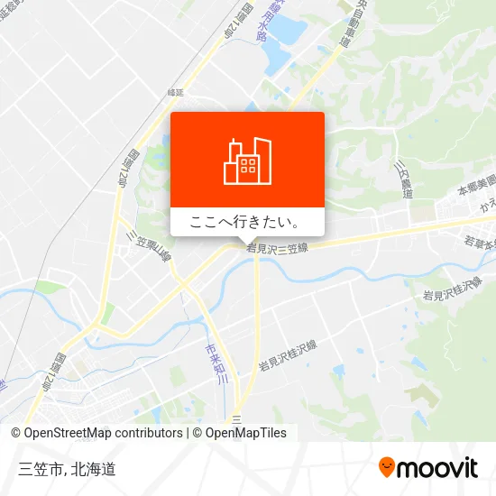三笠市地図