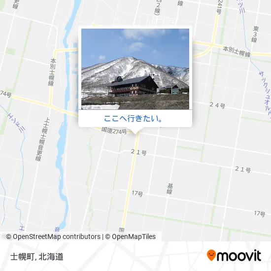 士幌町地図